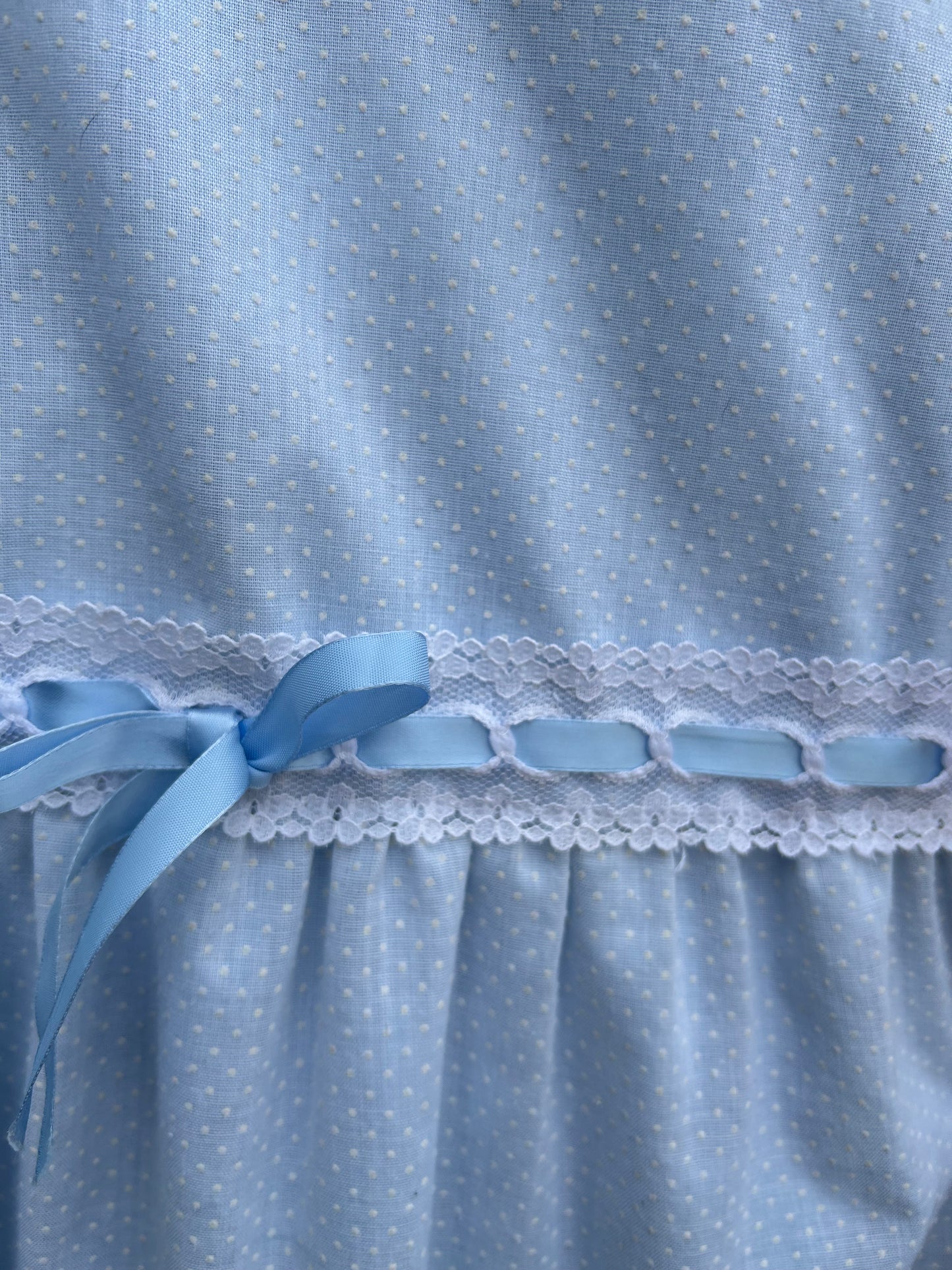 80s blue spotty dress 5-6y (110-116cm)