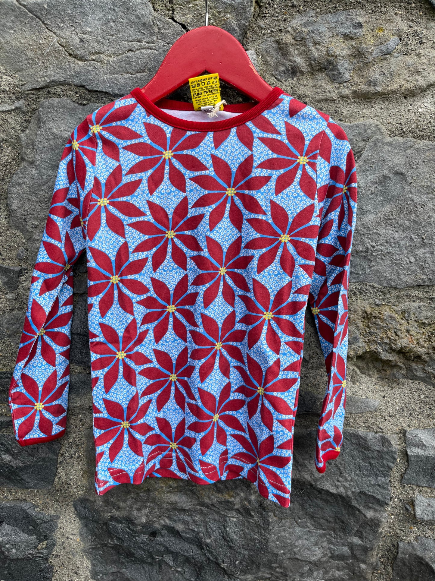 Poinsettia top 4y (104cm)