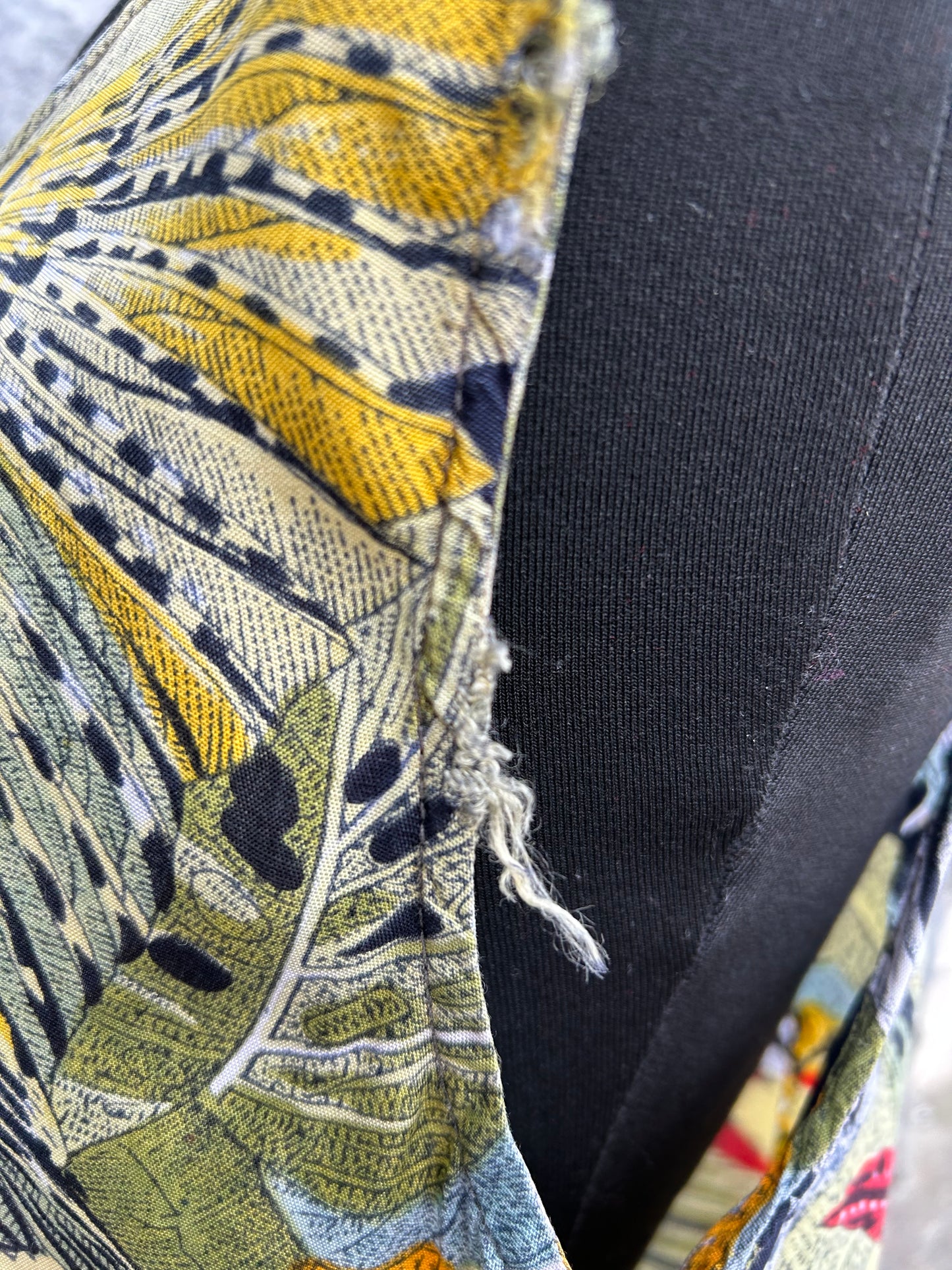 80s jungle print top uk 12