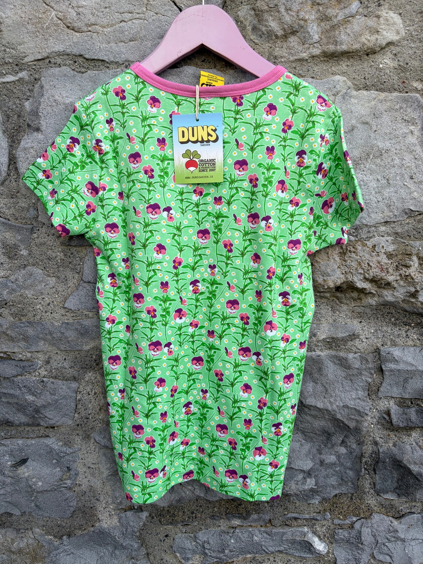 Green Viola Spring Bouquet T-shirt 8-9y (128-134cm)