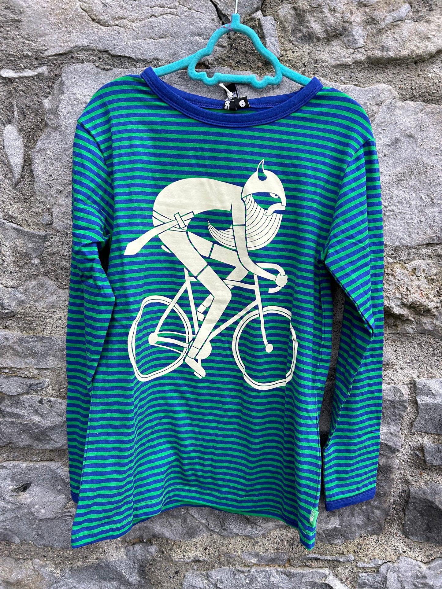 Biking Viking stripy top 9-10y (134-140cm)