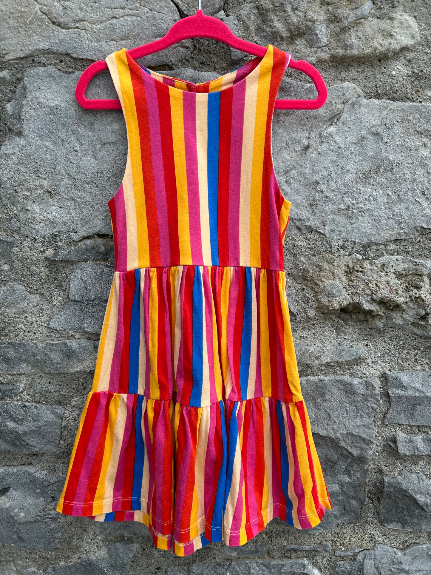 Colourful stripy dress 3-4y (98-104cm)