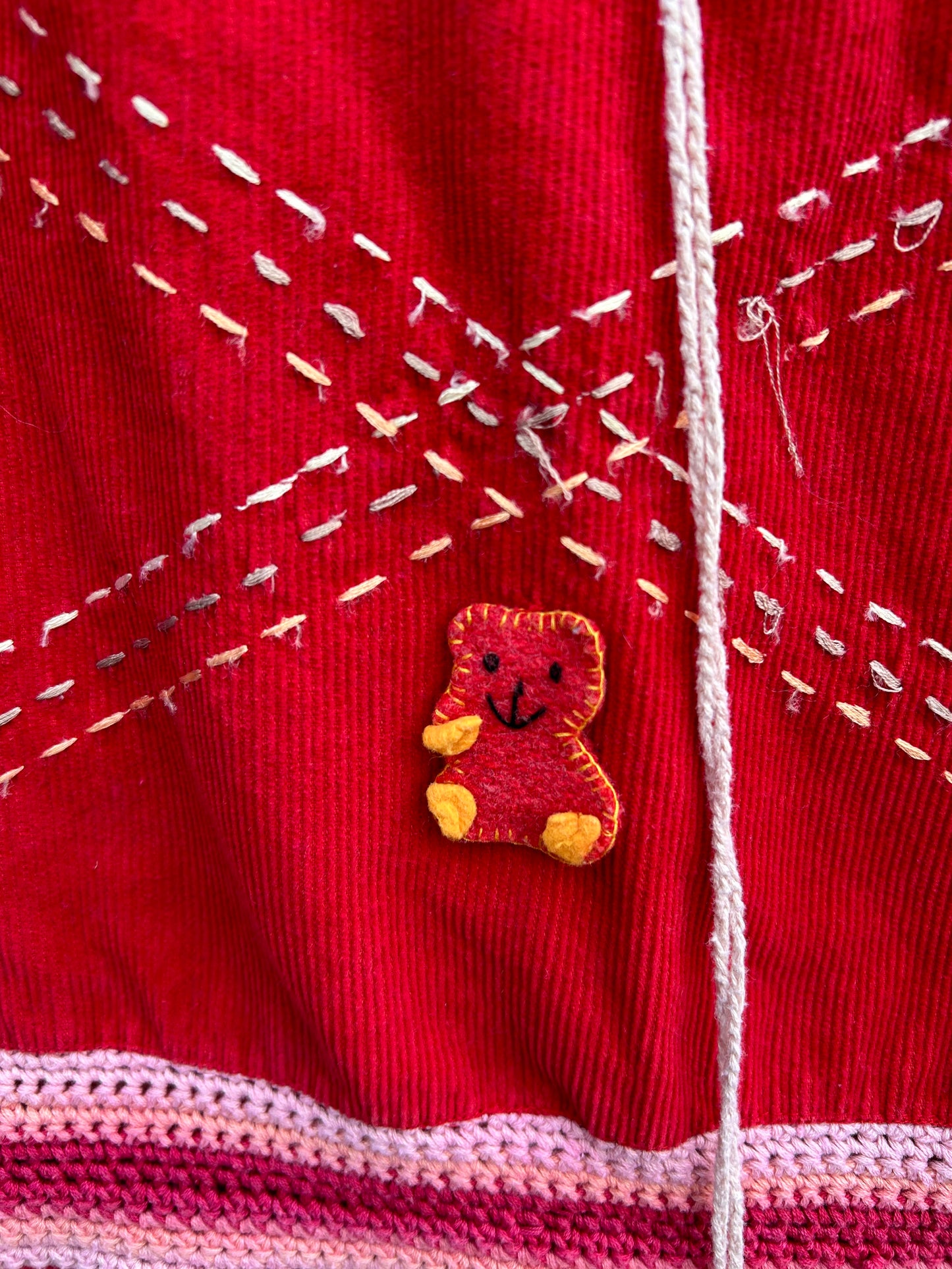 Y2K cord pinafore 2-3y (92-98cm)
