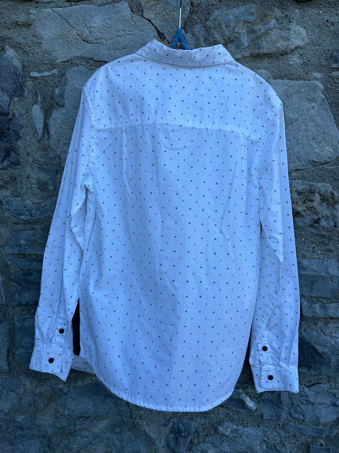 Spotty white shirt 10y (140cm)