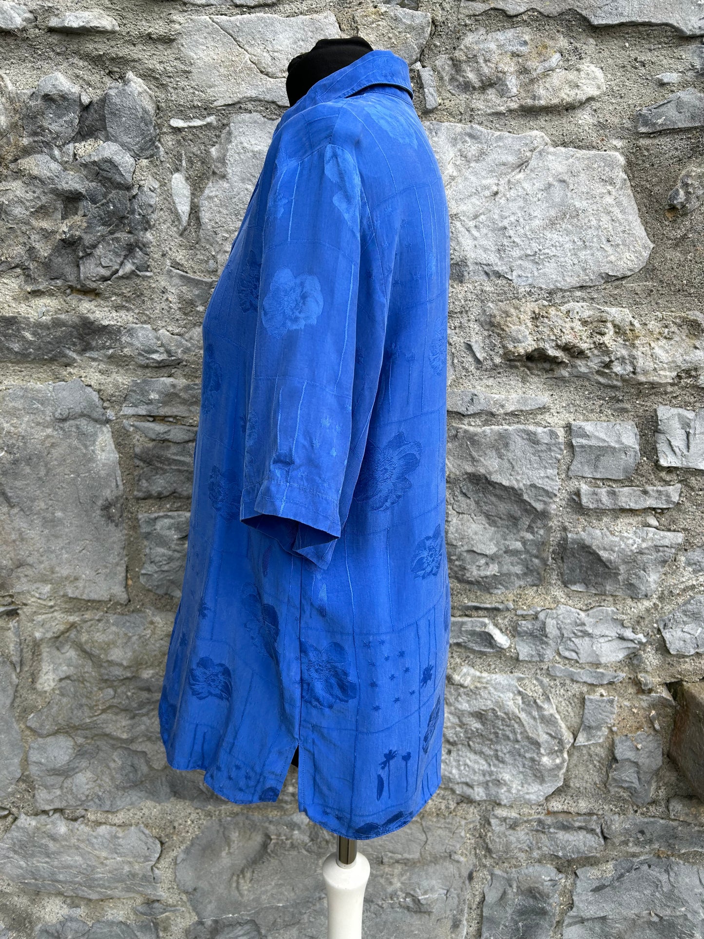 90s blue blouse uk 10-12