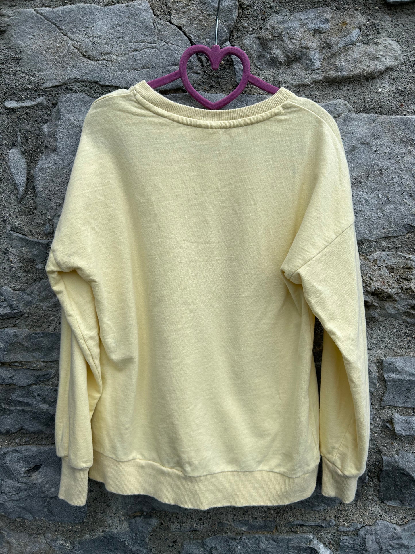 Sequin rainbow yellow sweatshirt 9-10y (134-140cm)