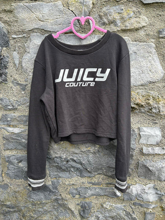 Juicy black cropped sweatshirt 12-13y (152-158cm)
