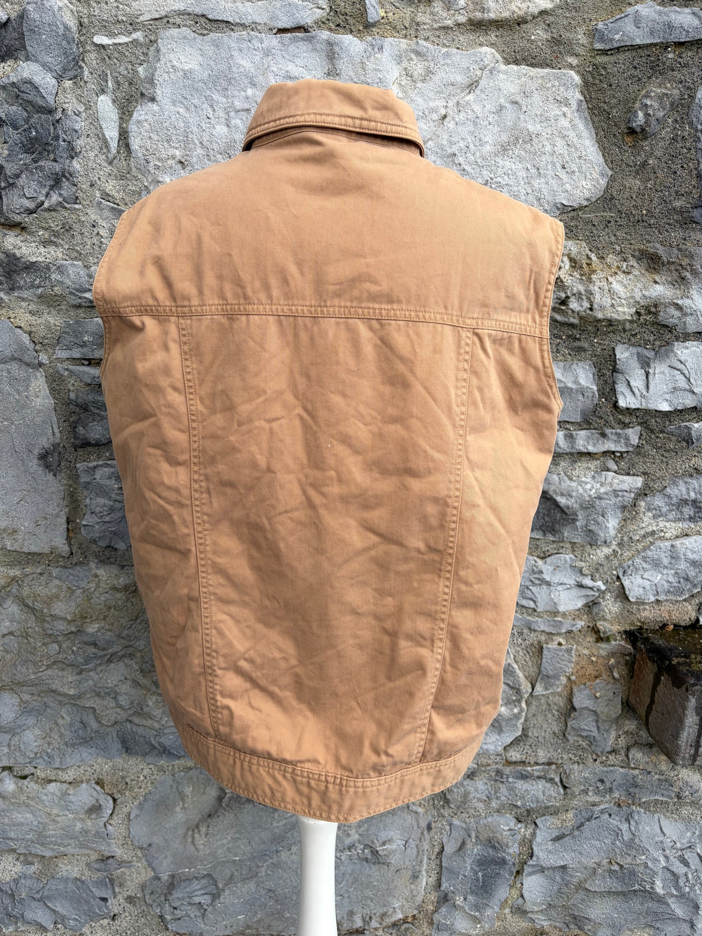 90s brown gilet uk 14
