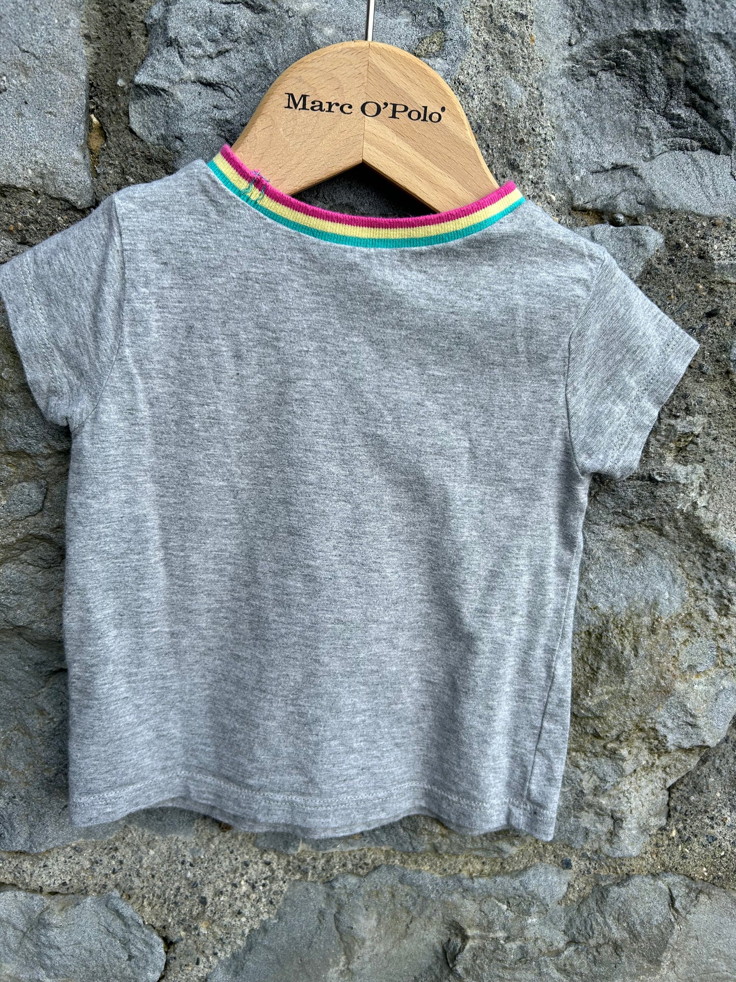 Grey T-shirt 6-9m (68-74cm)