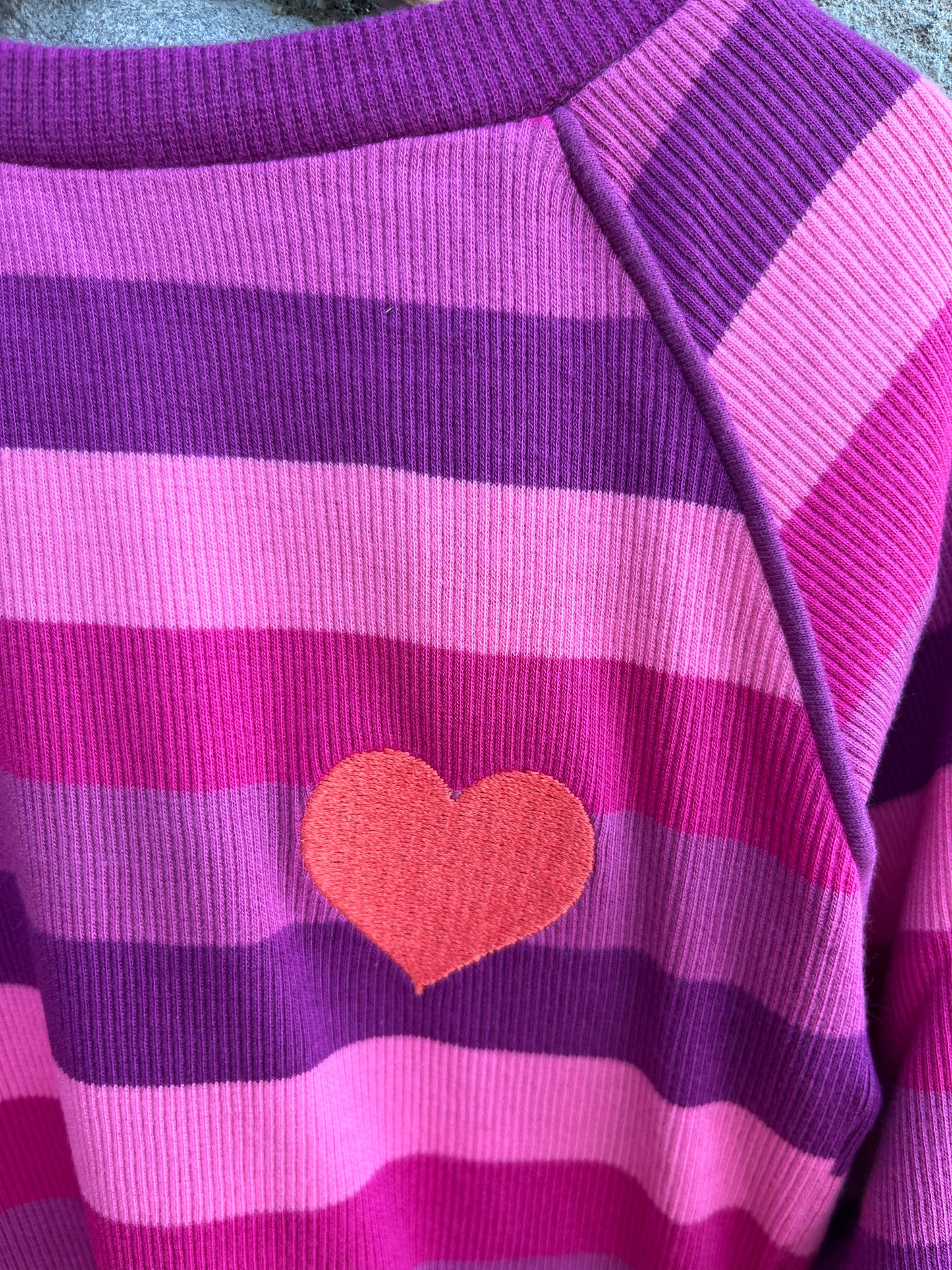 Very berry Big Stripes top 12m (80cm)