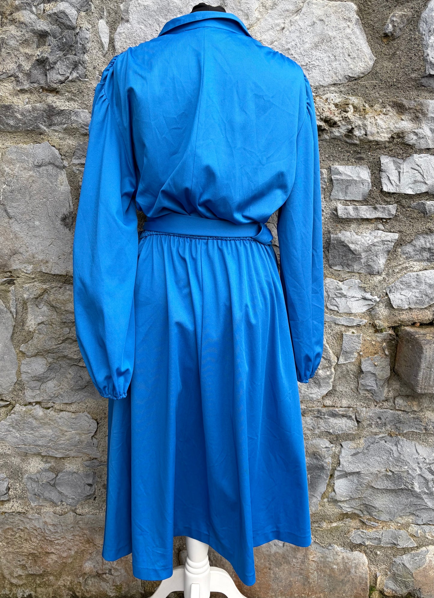 80s blue dress uk 12