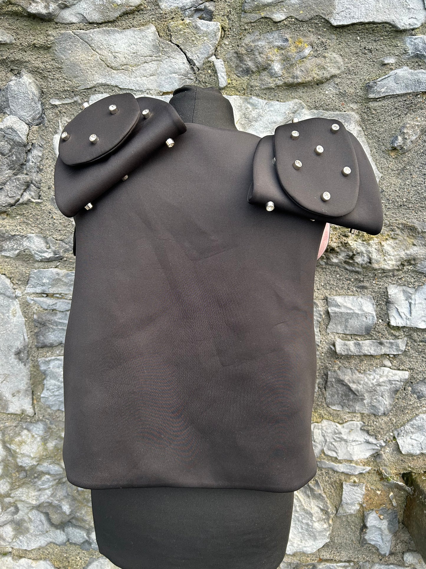 Statement waistcoat with bows& crystals uk 12