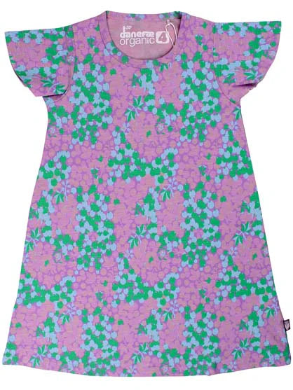 Pink&green berry dress 2-3y (92-98cm)