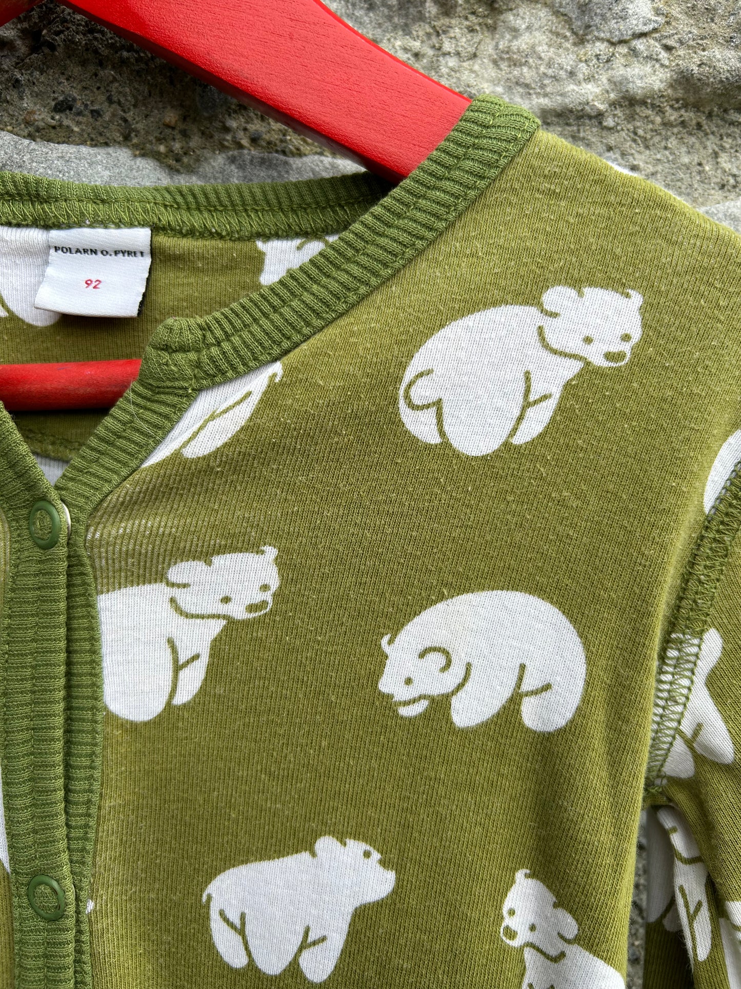PoP Bears khaki onesie 2y (92cm)