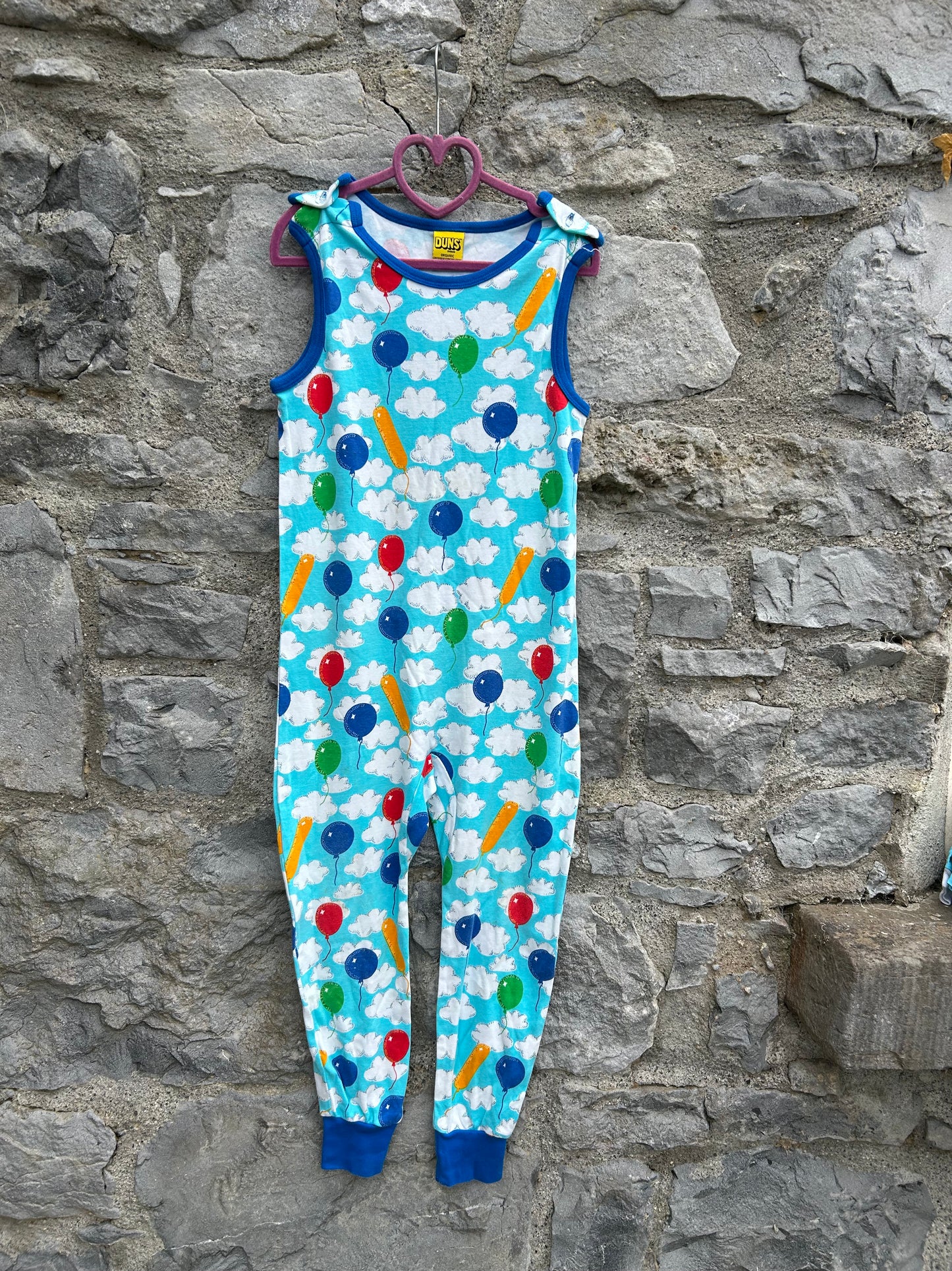 Colourful balloons playsuit 7y (122cm)