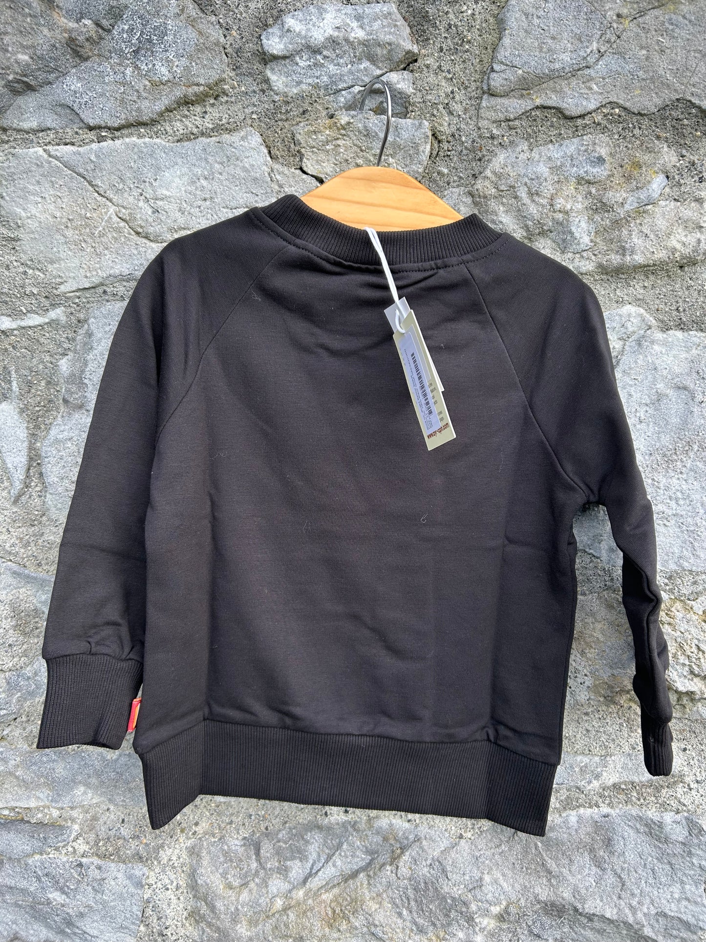 Rhino black sweatshirt 2y (92cm)