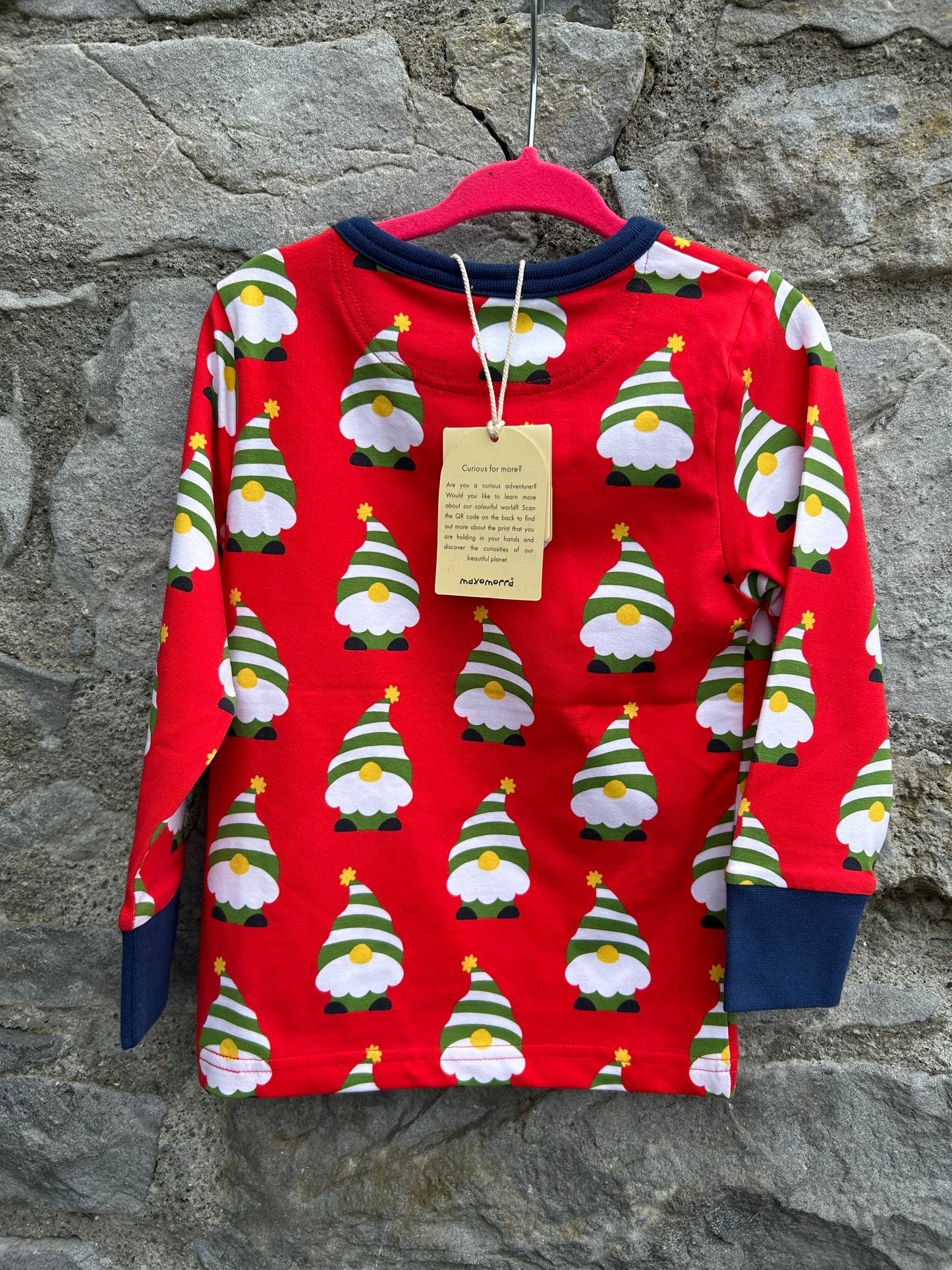 Swedish Santa red top 18-24m (86-92cm)