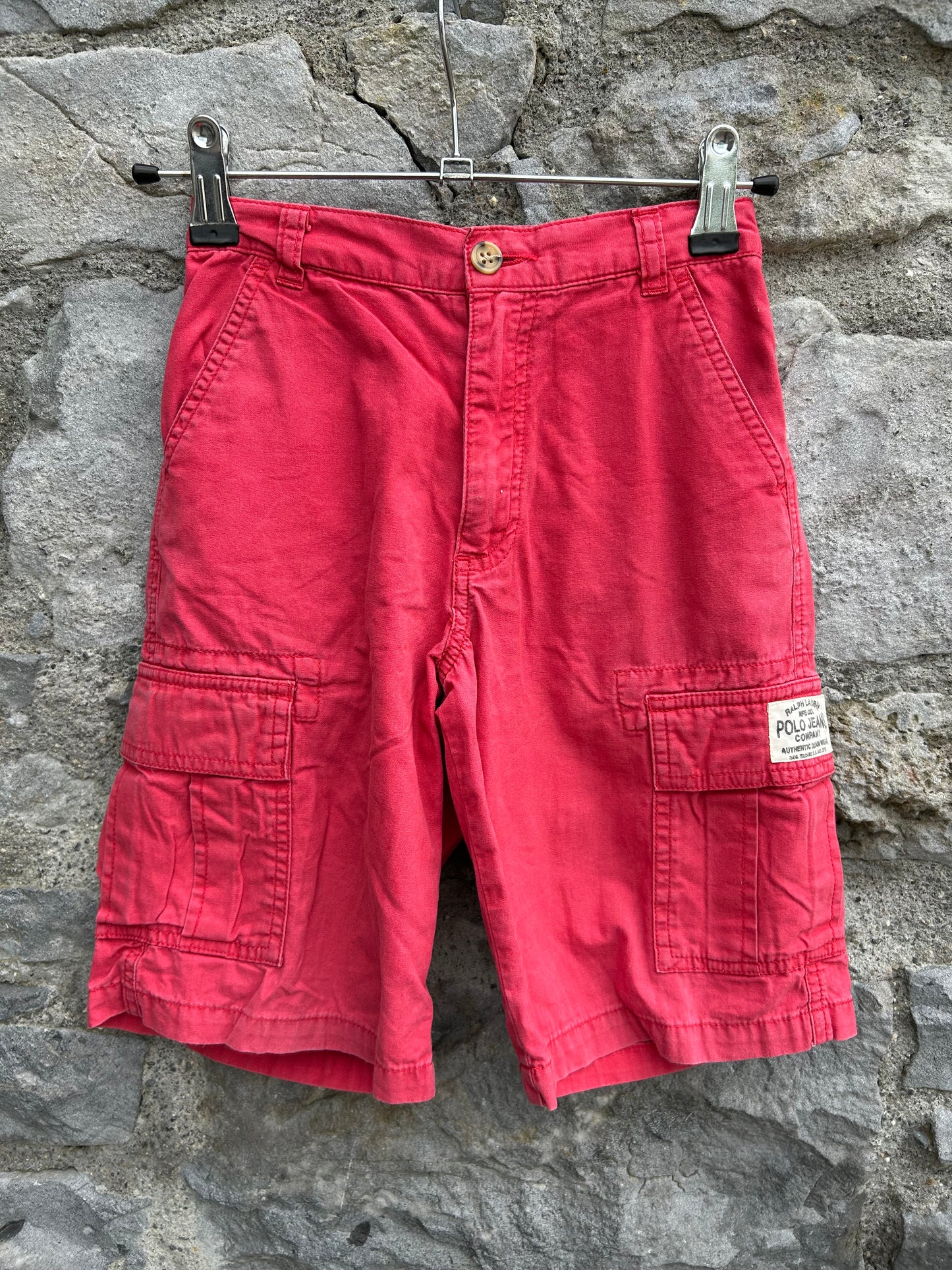 RL Red cargo shorts 6-7y (116-122cm)