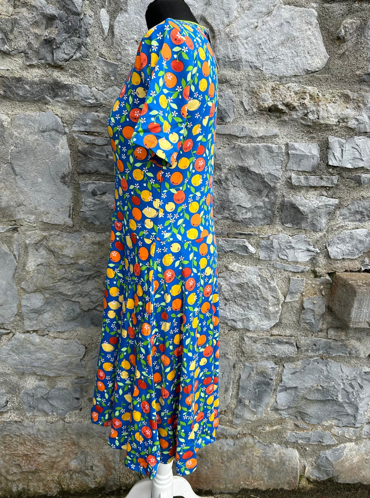 Blue citrus skater dress 13y (158cm)