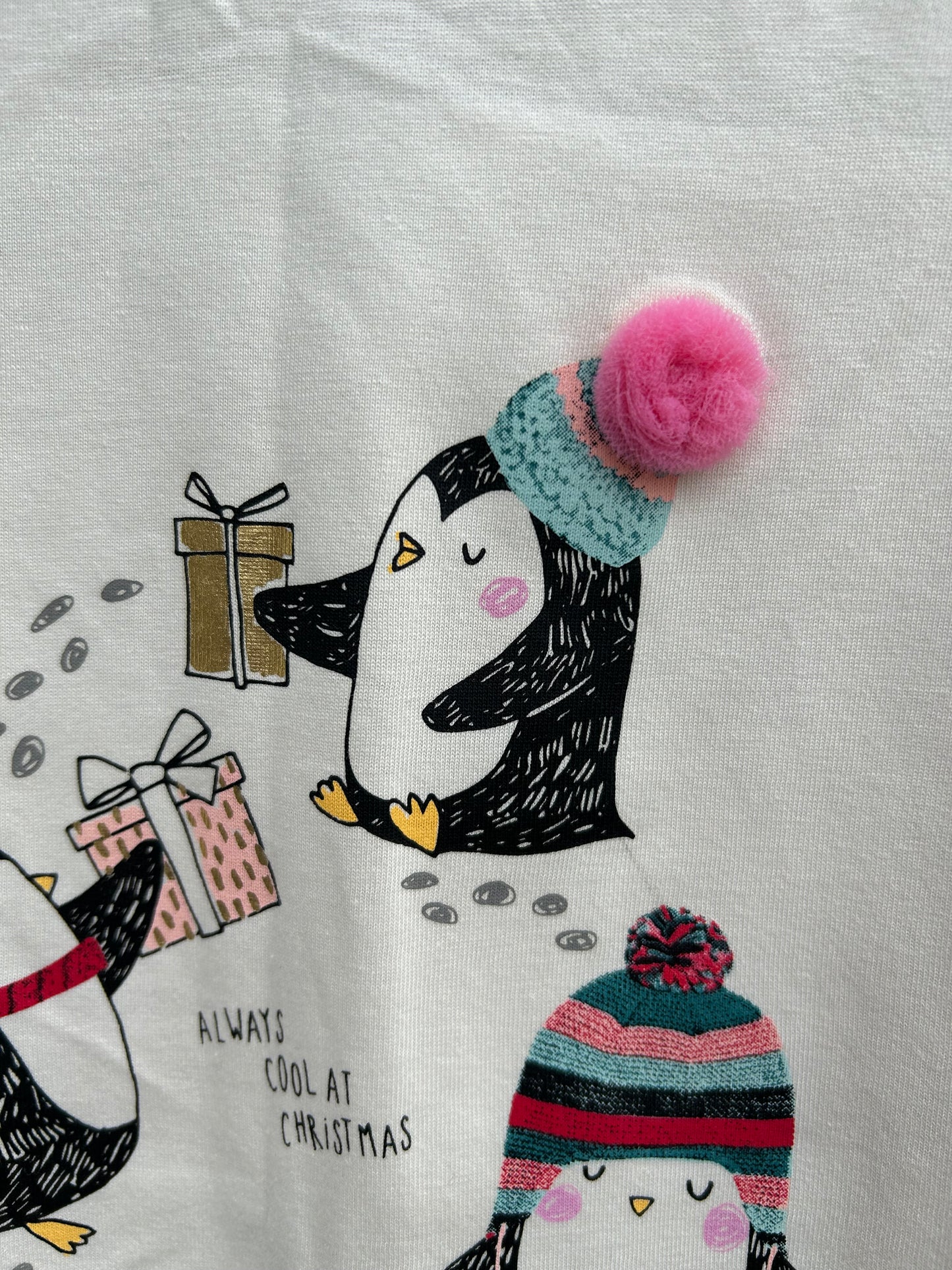 Penguins ecru top 11-12y (146-152cm)