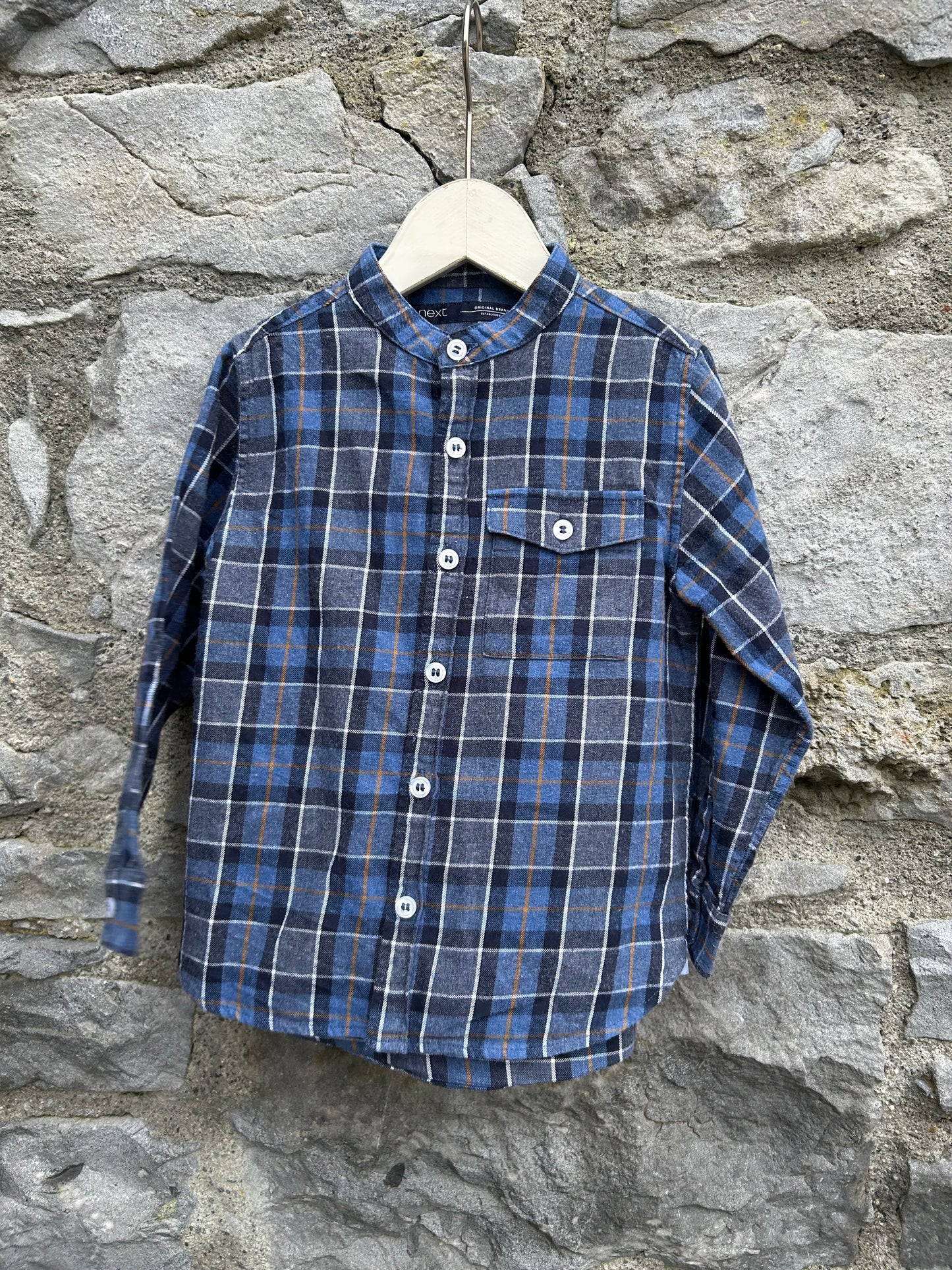 Blue&grey check shirt 2-3y (92-98cm)