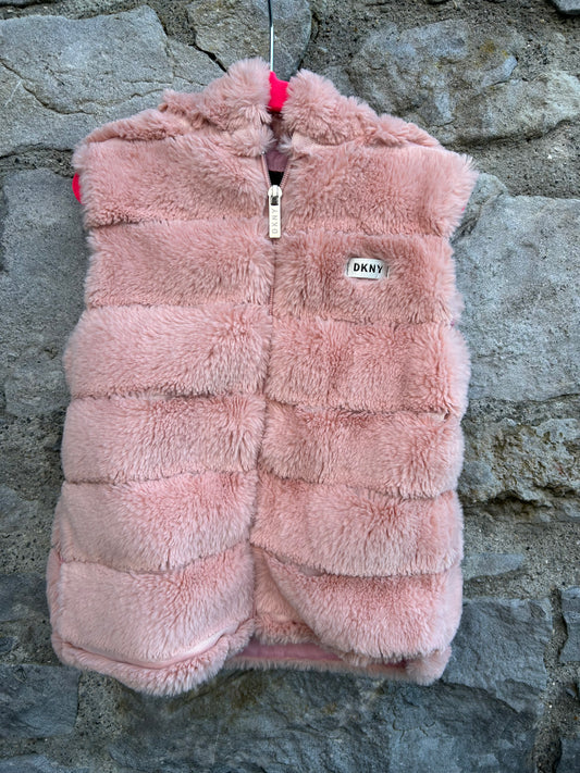 Furry hooded gilet  3-4y (98-104cm)