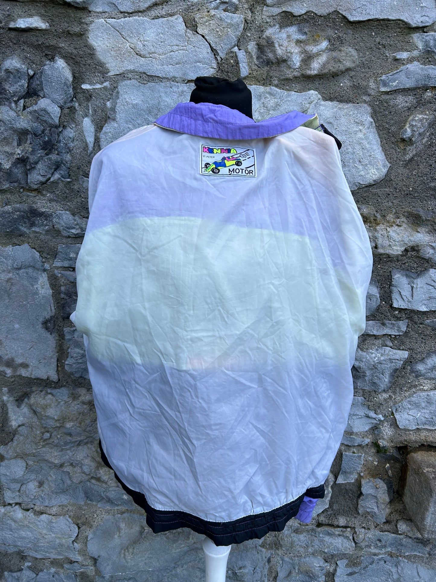 80s purple&lime jacket uk 10-12