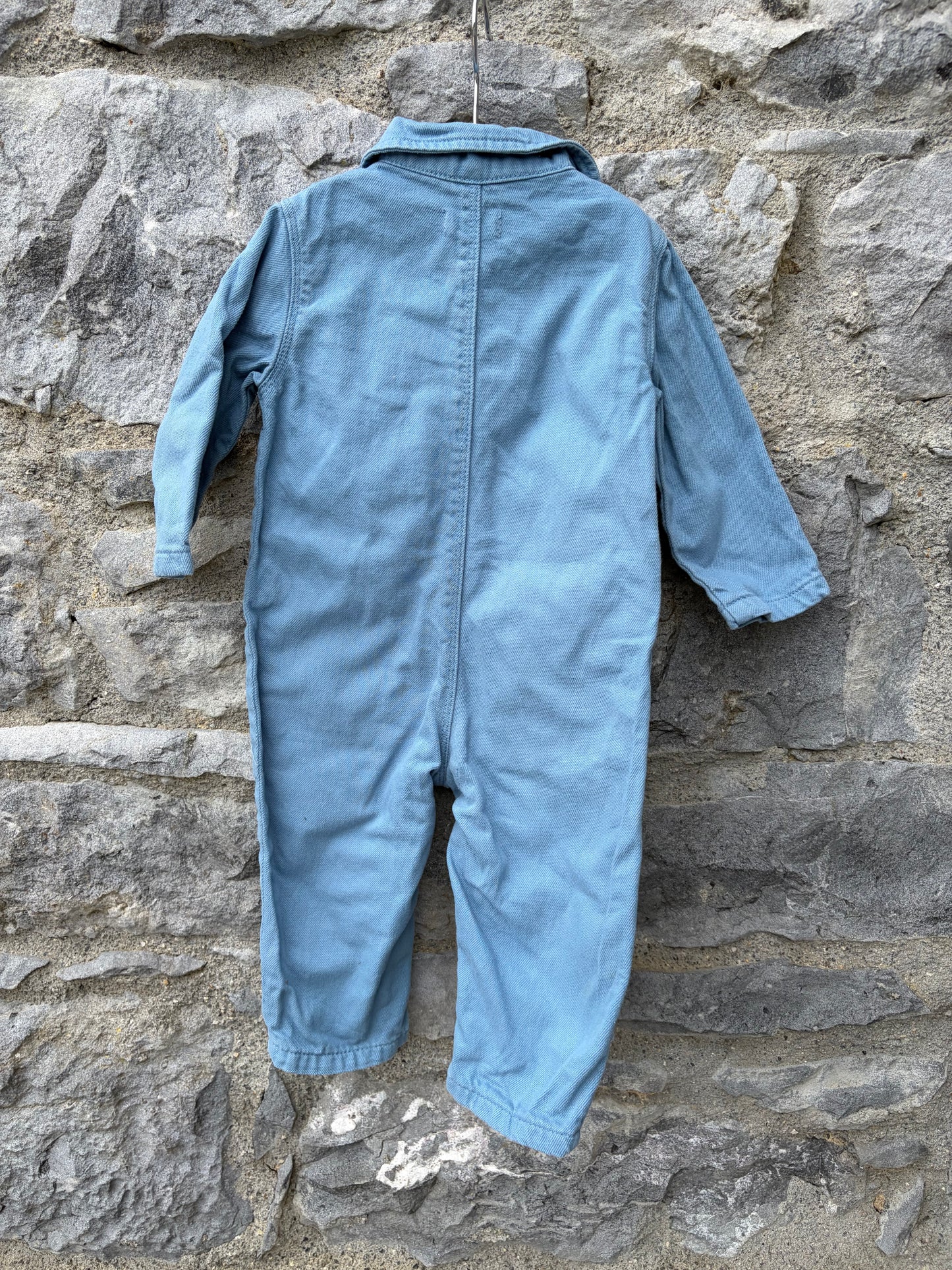 Blue boilersuit 9-12m (74-80cm)