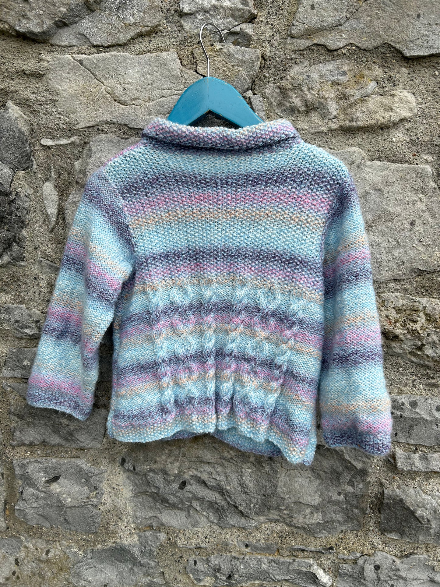 Blue&purple ombré cardigan 5y (110cm)