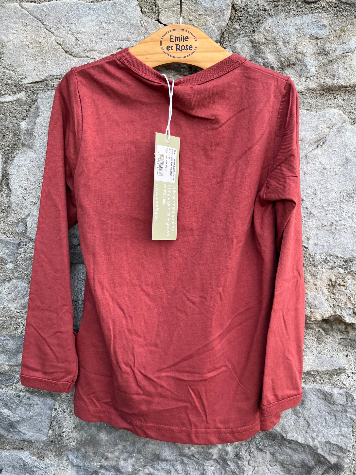 Freja&raven maroon top 2-3y (92-98cm)