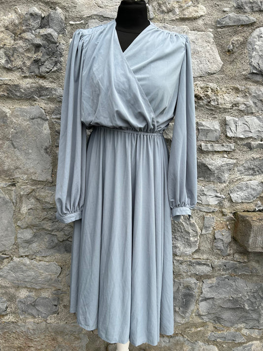 80s grey dress uk 8-10