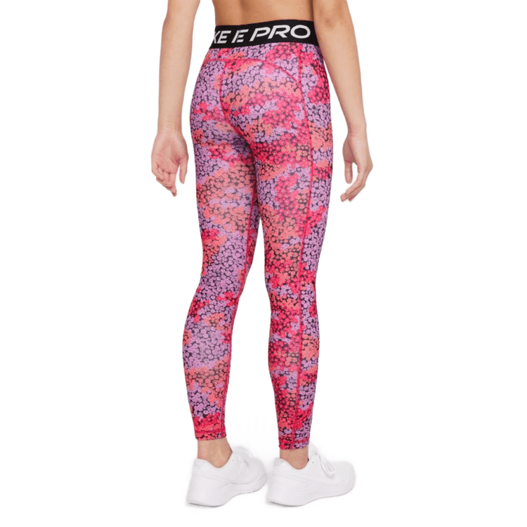 Rush Pink / White Dry-Fit leggings 13-14y (158-164cm)