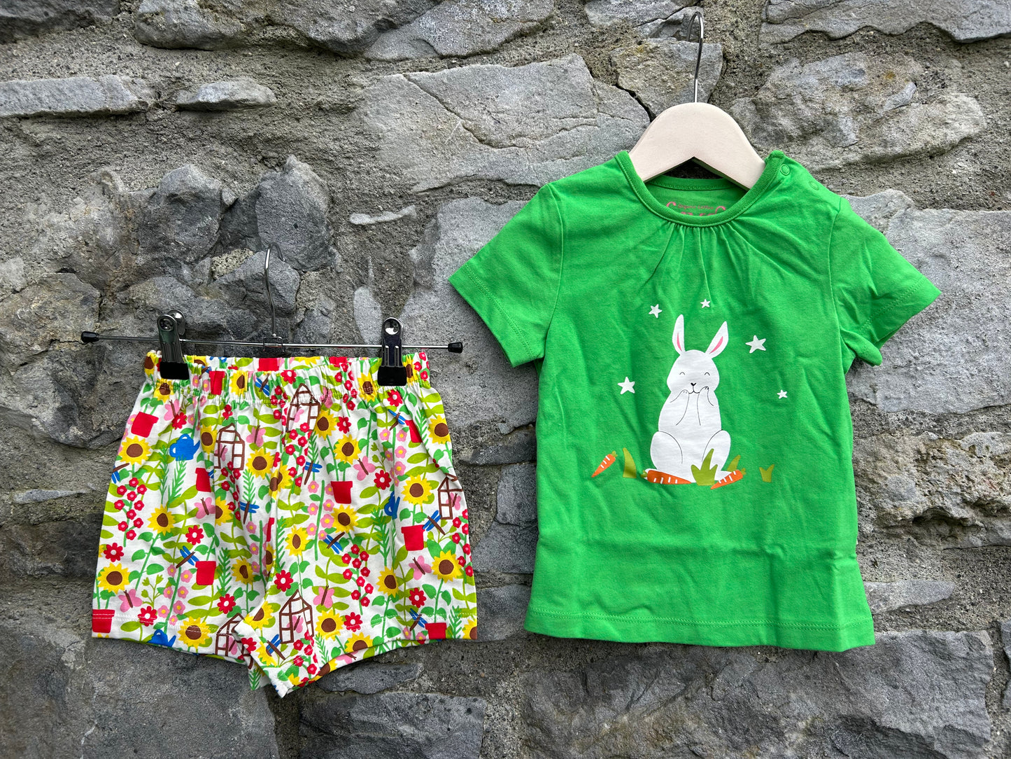 Bunny&flowers pjs 18-24m (86-92cm)