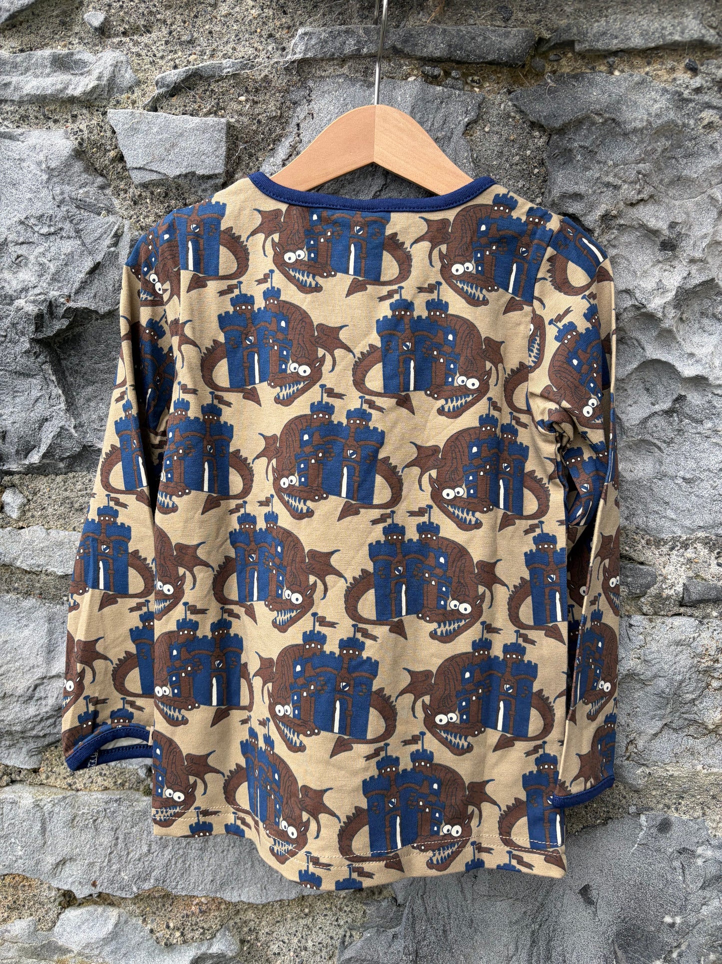 Dragon&castle brown top 3-4y (98-104cm)