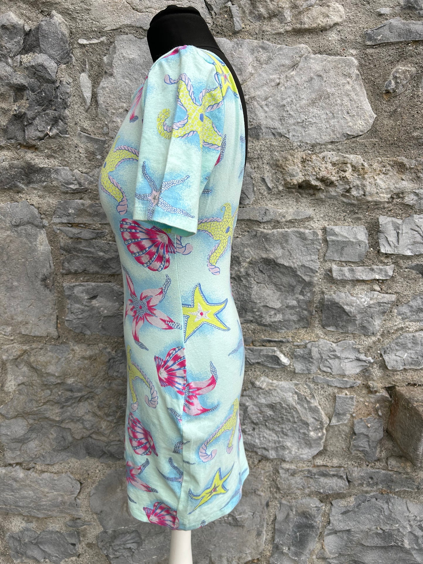 90s starfish blue dress uk 10