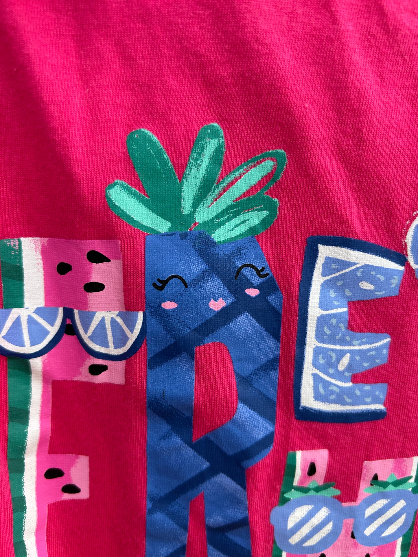 Fresh Fruit pink top 7-8y (122-128cm)