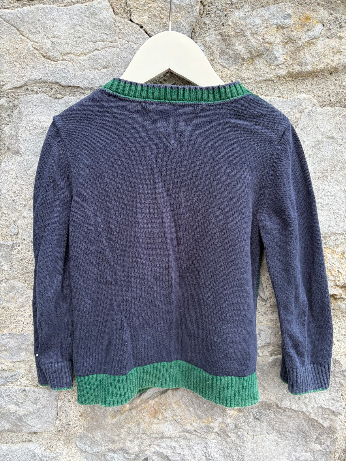 Navy&green cardigan 3y (98cm)
