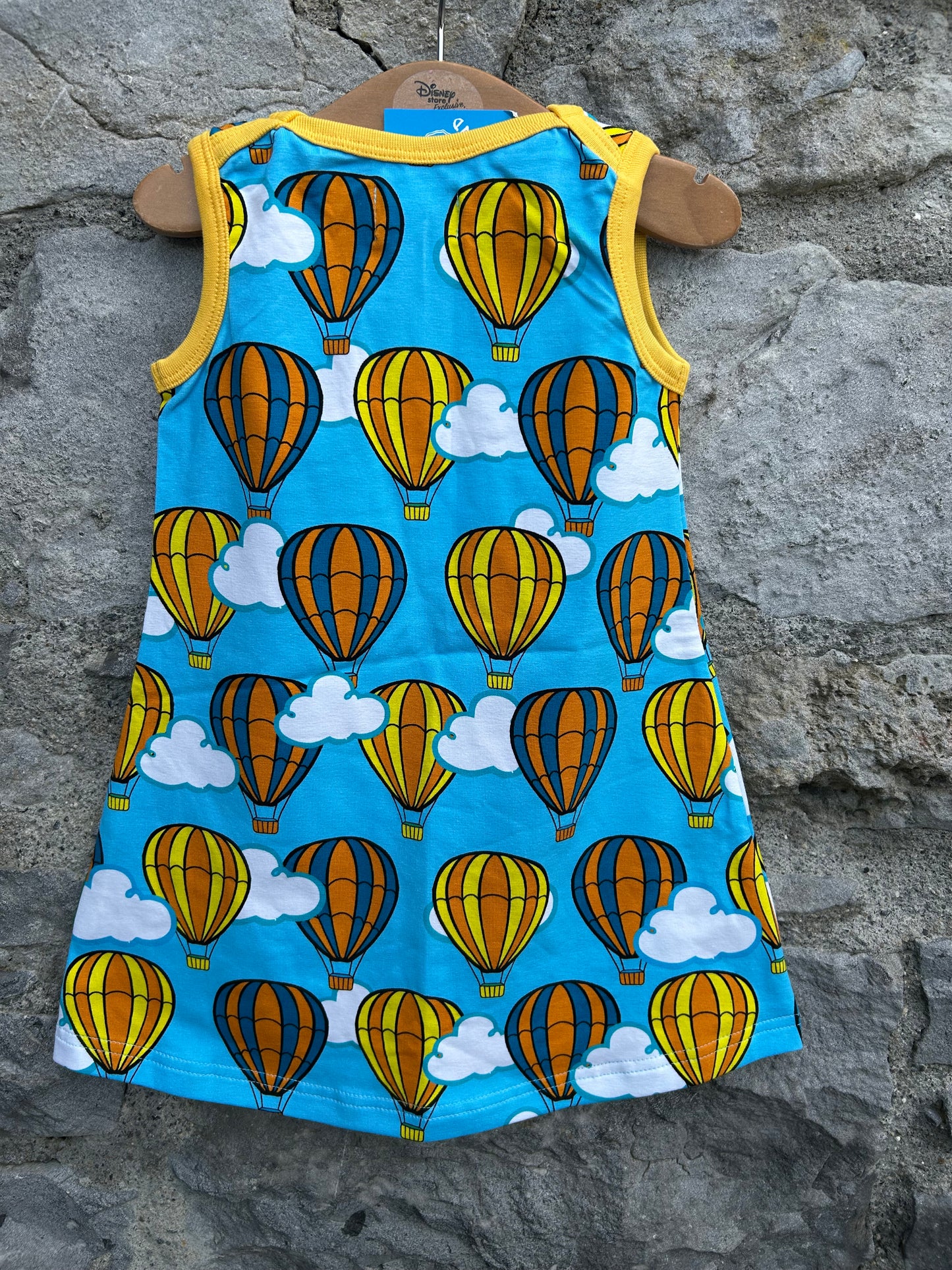 Hot Air balloons blue pinafore 18-24m (86-92cm)