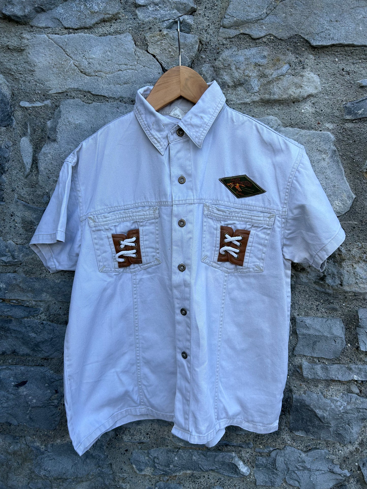 90s beige shirt 11-12y (146-152cm)