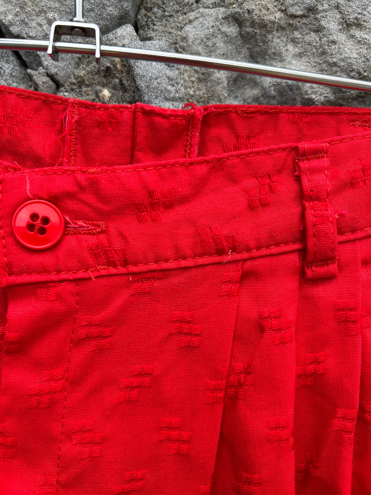 80s red pants uk 8