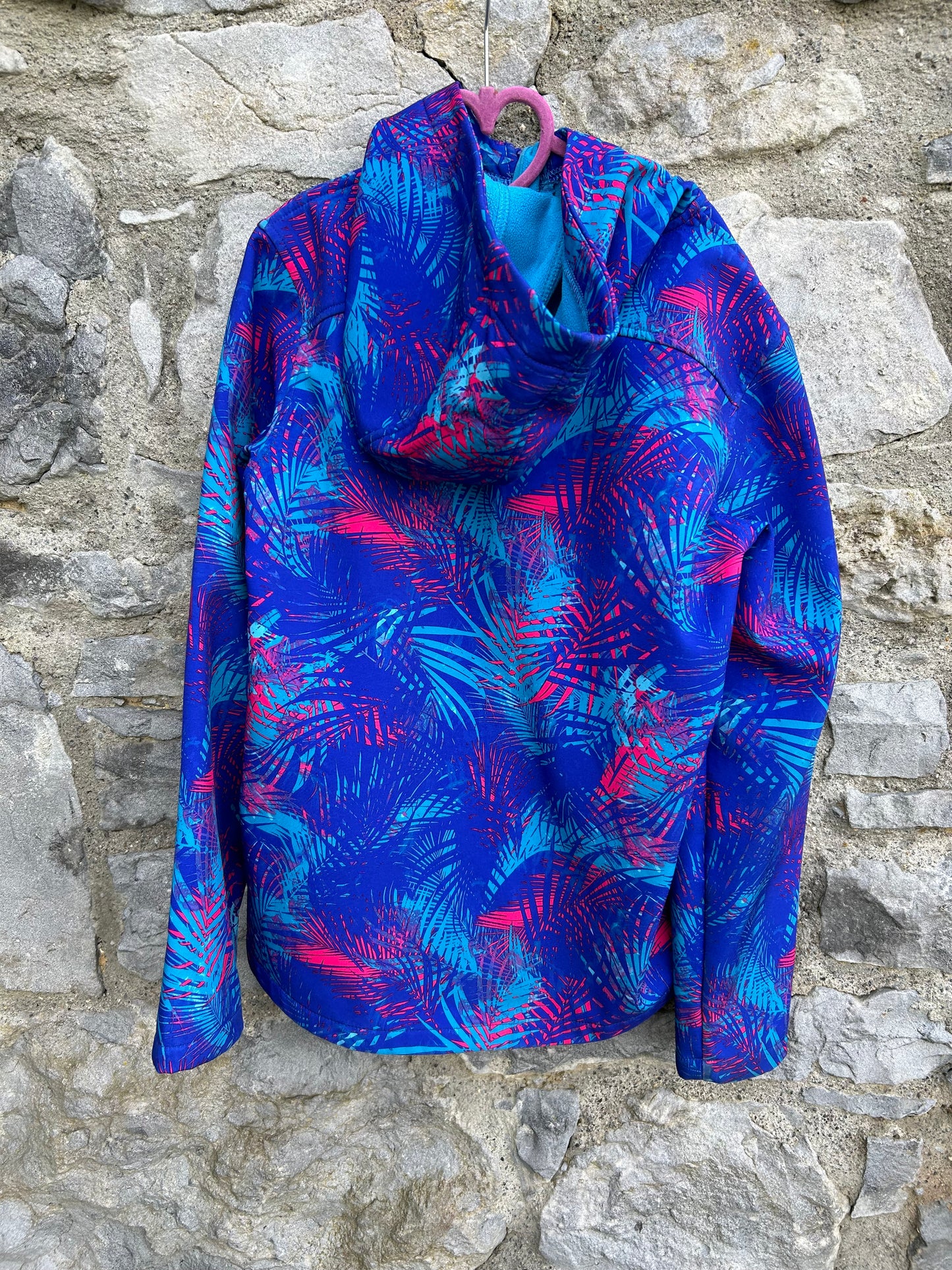 Blue leaves softshell jacket 11-12y (146-152cm)