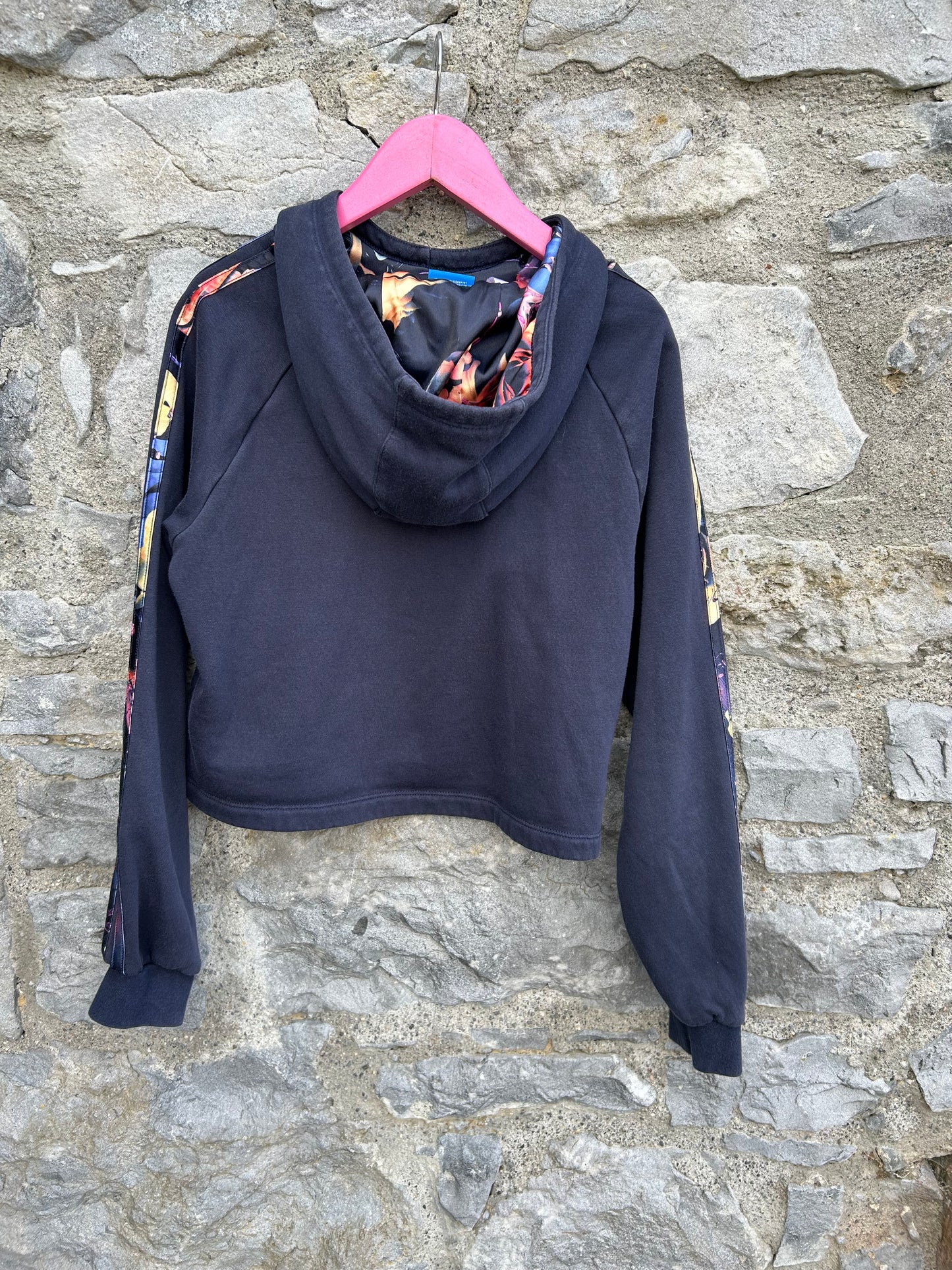 Navy cropped hoodie 11-12y (146-152cm)