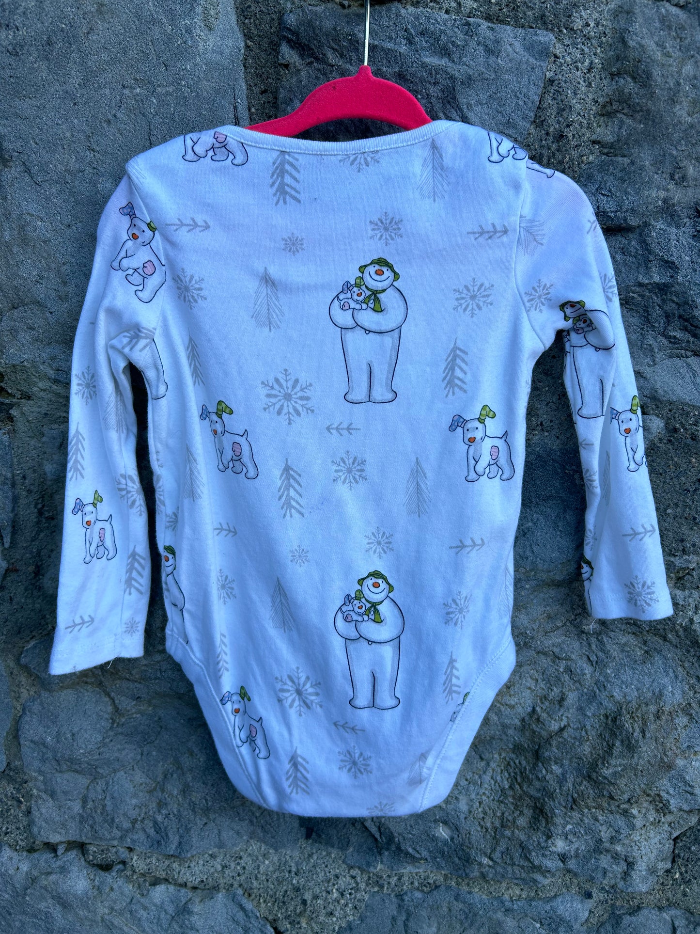Snowman white vest 12-18m (80-86cm)