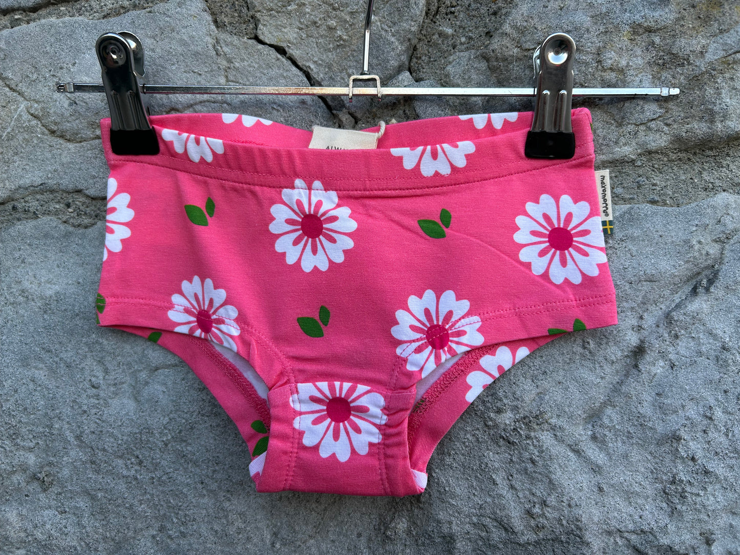 Pink flowers hipsters briefs 3-4y (98-104cm)