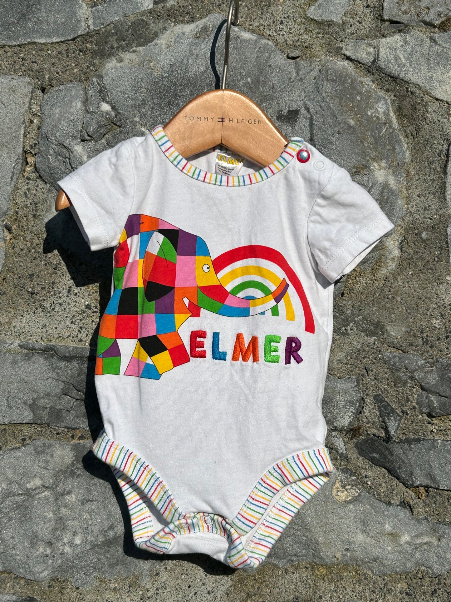 Elmer white vest 0-3m (56-62cm)