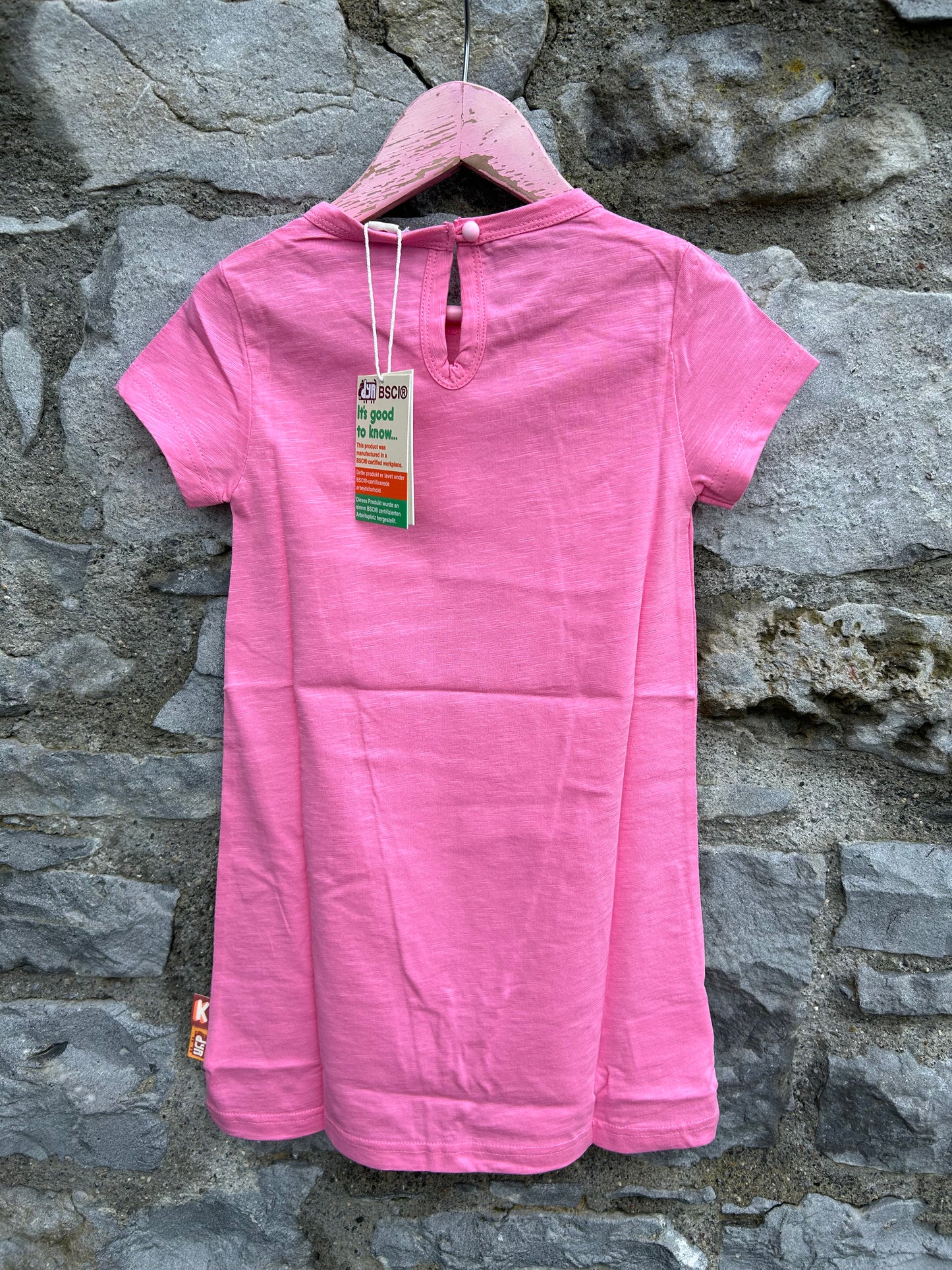 Pink Kangaroo dress 3-4y (98-104cm)