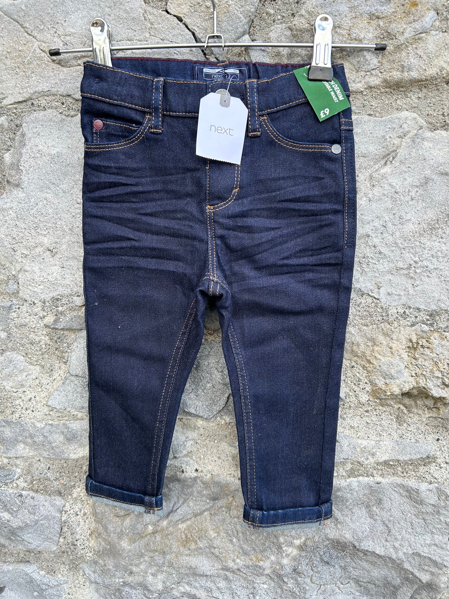 Navy skiny jeans 9-12m (74-80cm)