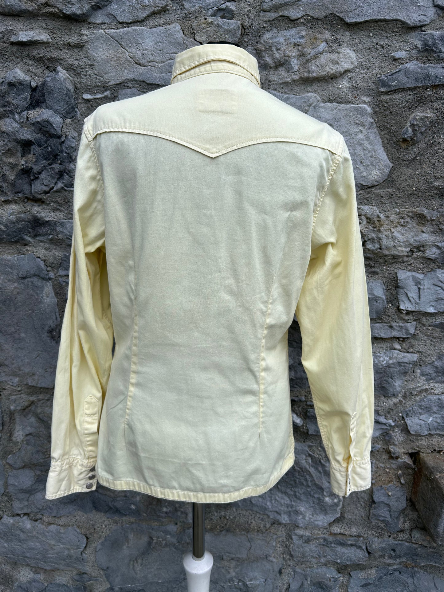 90s light yellow shirt uk 10