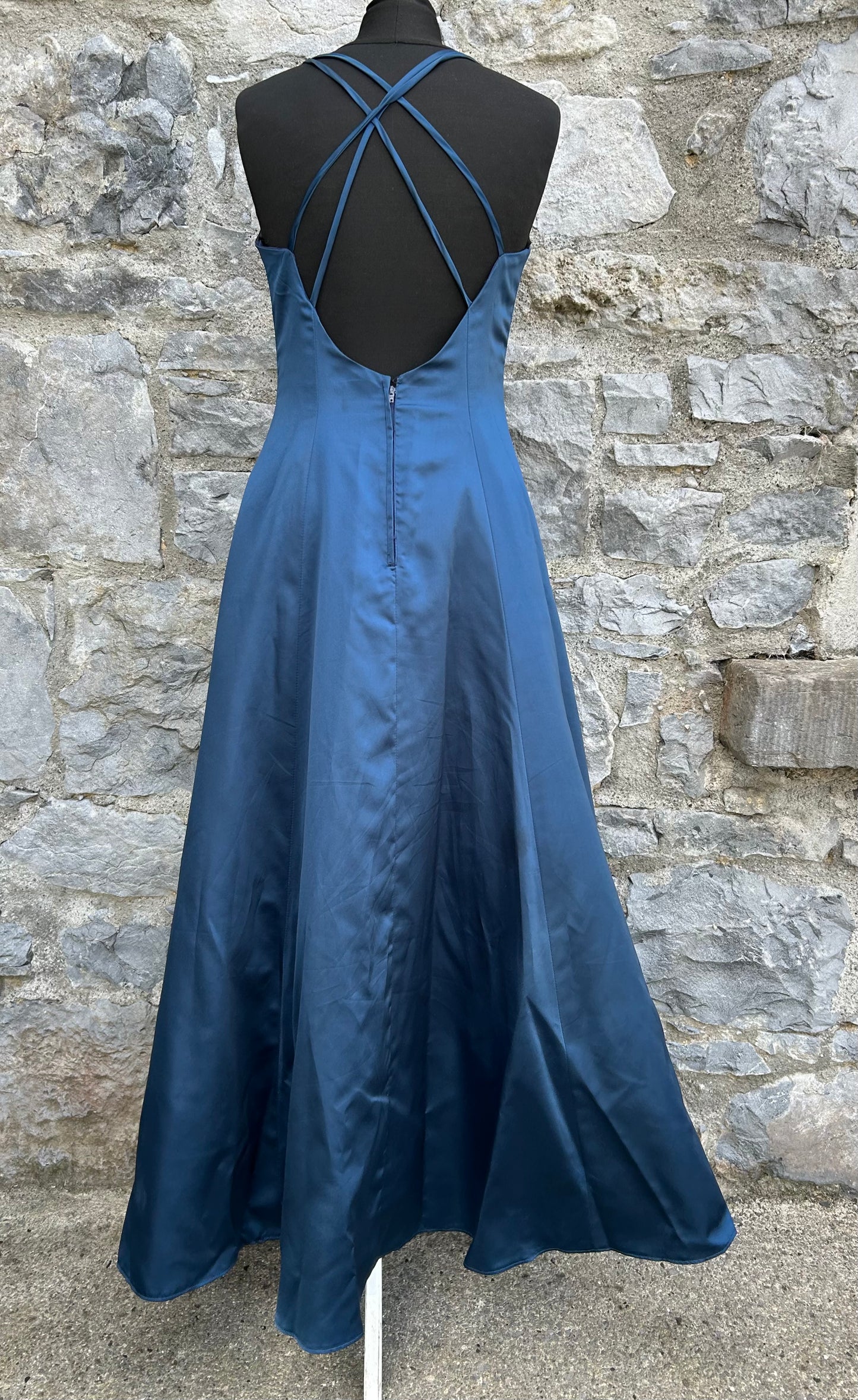 90s blue dress uk 10-12