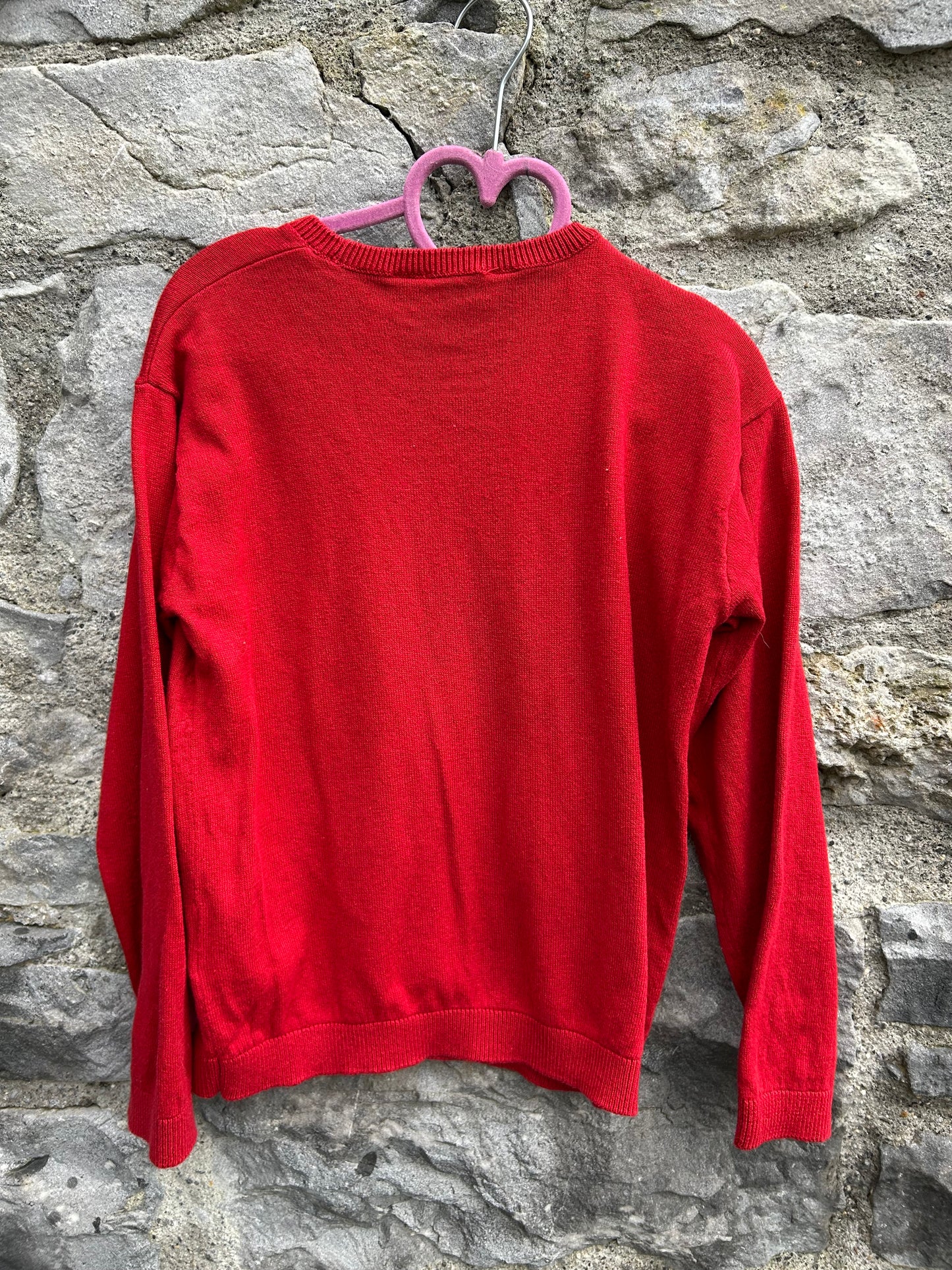 Unicorn red jumper 7-8y (122-128cm)